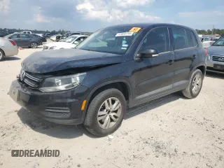 2012 Volkswagen Tiguan S with VIN WVGAV7AX6CW543876, listed as a Copart auction lot 72854734 with 163,009 mi miles and Salvage title. Bid and sale history available at DreamBid. Image 1.