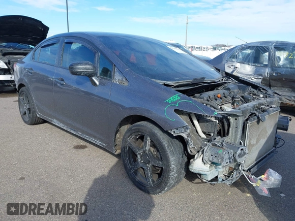 2014 Honda Civic Sedan LX with VIN 19XFB2F59EE039252, listed as a IAAI auction lot 41719659 with 113,770 mi miles. Bid and sale history available at carsss.com. Image 1.