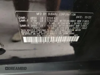 2023 Subaru Outback Premium with VIN 4S4BTADC1P3157907, listed as a IAAI auction lot 42787271 with 73,289 mi miles and . Bid and sale history available at DreamBid. Image 11.