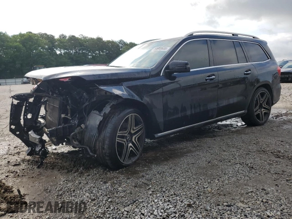 2019 Mercedes-Benz GLS 450 z VIN 4JGDF6EE1KB228423, wystawiony jako Copart lot #58850685 z przebiegiem 124 515 mil mil oraz Szkoda całkowita • Salvage title. Historia ofert i sprzedaży dostępna na DreamBid. Obrazek 1.