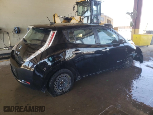 2016 Nissan LEAF S with VIN 1N4AZ0CP3GC310936, listed as a Copart auction lot 44474673 with 47,295 mi miles. Bid and sale history available at carsss.com. Image 3.