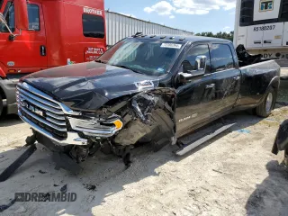 2020 Ram 3500 Longhorn with VIN 3C63RRKL4LG296520, listed as a Copart auction lot 72386394 with 47,975 mi miles and Salvage Title. Bid and sale history available at carsss.com. Image 1.