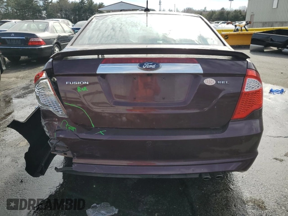 2012 Ford Fusion SEL with VIN 3FAHP0JA1CR424786, listed as a Copart auction lot 46674425 with 103,160 mi miles and Salvage Title. Bid and sale history available at DreamBid. Image 6.