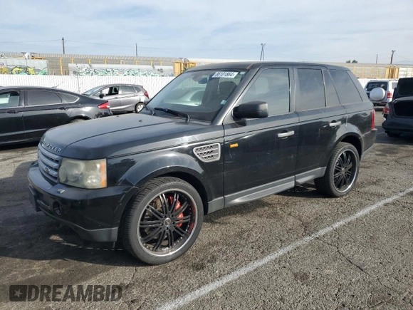 2007 Land Rover Range Rover Sport SC with VIN SALSH23407A986039, listed as a Copart auction lot 86101864 with 160,077 mi miles and Salvage title. Bid and sale history available at DreamBid. Image 1.