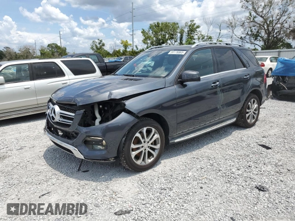 2016 Mercedes-Benz GLE 350 with VIN 4JGDA5HB2GA703925, listed as a Copart auction lot 59176865 with 89,376 mi miles and Salvage title. Bid and sale history available at DreamBid. Image 1.