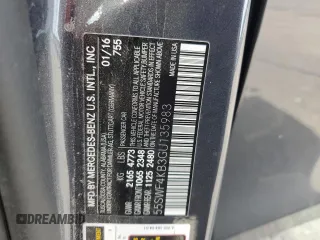 2016 Mercedes-Benz C 300 Luxury with VIN 55SWF4KB3GU135983, listed as a Copart auction lot 60228175 with 129,279 mi miles and Clean title. Bid and sale history available at DreamBid. Image 12.