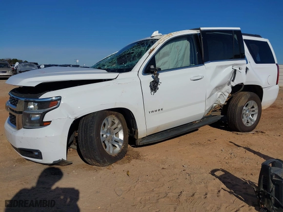 2020 Chevrolet Tahoe LT with VIN 1GNSKBKC1LR264762, listed as a IAAI auction lot 41037026 with 95,644 mi miles. Bid and sale history available at carsss.com. Image 2.