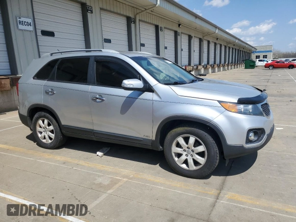 2012 Kia Sorento LX with VIN 5XYKT4A2XCG286512, listed as a Copart auction lot 52741445 with 142,551 mi miles and Clean Title. Bid and sale history available at carsss.com. Image 4.