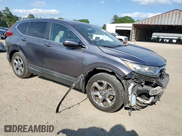 2017 Honda CR-V EX-L with VIN 7FARW1H84HE000445, listed as a Copart auction lot 52478965 with 155,412 mi miles and Salvage Title. Bid and sale history available at carsss.com. Image 4.