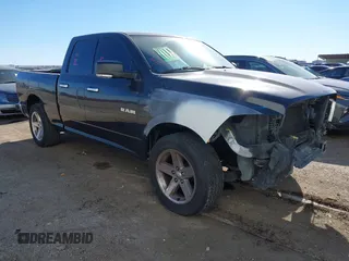 2010 Dodge 1500 SLT with VIN 1D7RB1GT5AS209737, listed as a IAAI auction lot 41413982 with 185,043 mi miles. Bid and sale history available at carsss.com. Image 1.
