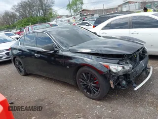 2018 Infiniti Q50 3.0t LUXE with VIN JN1EV7AP1JM355638, listed as a IAAI auction lot 41954052 with 66,663 mi miles. Bid and sale history available at carsss.com. Image 14.
