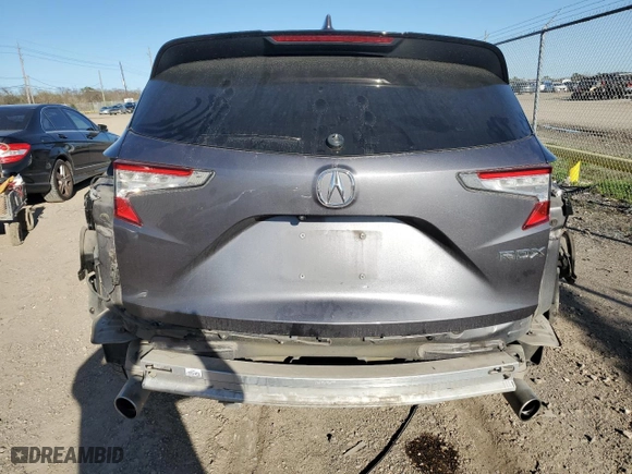 2020 Acura RDX w/Technology Pkg with VIN 5J8TC1H53LL005496, listed as a Copart auction lot 86693054 with 60,973 mi miles and Salvage Title. Bid and sale history available at carsss.com. Image 6.