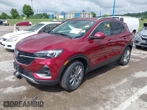 2023 Buick Encore GX Essence with VIN KL4MMGSL6PB117256, listed as a IAAI auction lot 42242121 with 38,167 mi miles and . Bid and sale history available at DreamBid. Image 2.