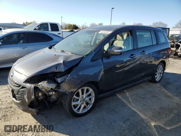 2015 Mazda 5 Touring with VIN JM1CW2CL0F0189125, listed as a Copart auction lot 46448045 with 103,885 mi miles and Salvage Title. Bid and sale history available at carsss.com. Image 1.