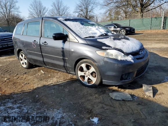 2006 Mazda 5 Sport with VIN JM1CR293960124935, listed as a Copart auction lot 42375275 with 125,750 mi miles and Salvage Title. Bid and sale history available at DreamBid. Image 4.