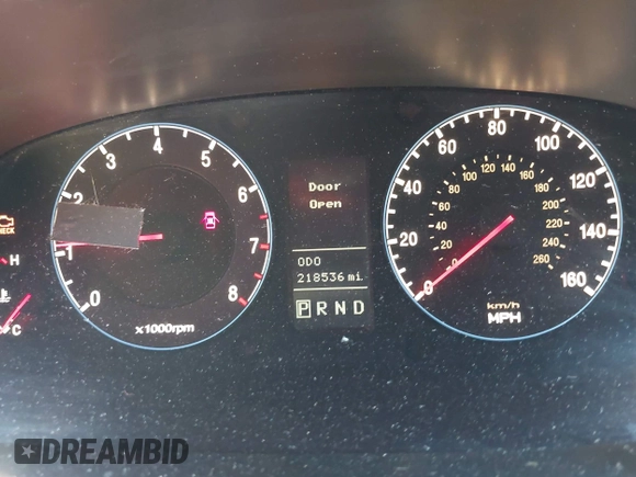 2007 Hyundai Azera SE with VIN KMHFC46F47A172875, listed as a IAAI auction lot 42632253 with 218,536 mi miles and . Bid and sale history available at DreamBid. Image 7.