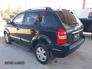 2007 Hyundai Tucson SE with VIN KM8JN12D07U475917, listed as a IAAI auction lot 41872876 with 172,006 mi miles. Bid and sale history available at carsss.com. Image 3.