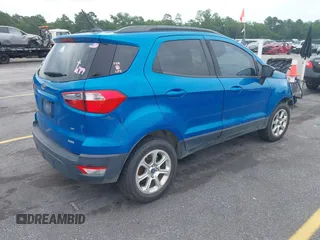 2020 Ford EcoSport SE z VIN MAJ3S2GE2LC330185, wystawiony jako IAAI lot #42361290 z przebiegiem 88 565 mil mil oraz . Historia ofert i sprzedaży dostępna na DreamBid. Obrazek 4.