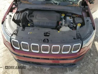 2022 Jeep Compass Latitude with VIN 3C4NJDBB3NT122001, listed as a Copart auction lot 49151555 with 92,165 mi miles and Salvage title. Bid and sale history available at DreamBid. Image 12.