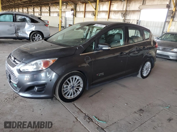 2015 Ford C-Max Energi SEL with VIN 1FADP5CU4FL104903, listed as a Copart auction lot 60827083 with 117,592 mi miles. Bid and sale history available at carsss.com. Image 1.