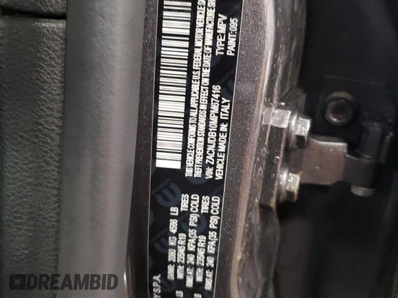 2021 Jeep Renegade Latitude with VIN ZACNJDB10MPM67416, listed as a Copart auction lot 41820515 with 36,119 mi miles and Non repairable. Bid and sale history available at DreamBid. Image 13.