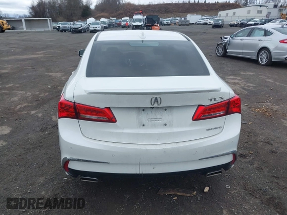 2018 Acura TLX w/Advance Pkg with VIN 19UUB3F70JA006640, listed as a IAAI auction lot 41706149 with 156,763 mi miles. Bid and sale history available at carsss.com. Image 16.