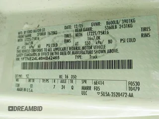 2006 Ford Econoline Cargo с VIN 1FTNE24L46HB42465, выставлен на аукционе IAAI как лот 42187321 с пробегом 127 950 миль миль и . История ставок и продаж доступна на DreamBid. Изображение 9.