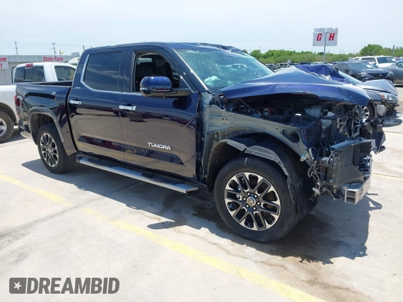2023 Toyota Tundra Limited with VIN 5TFJA5DB9PX117183, listed as a IAAI auction lot 42352970 with 15,082 mi miles and . Bid and sale history available at DreamBid. Image 1.