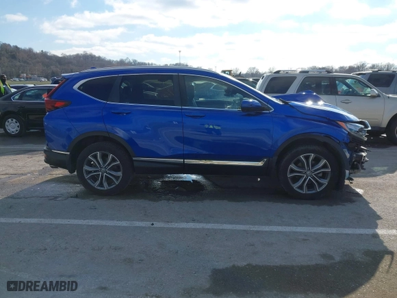 2021 Honda CR-V Touring with VIN 7FARW2H97ME014445, listed as a IAAI auction lot 41043476 with 75,879 mi miles. Bid and sale history available at carsss.com. Image 13.