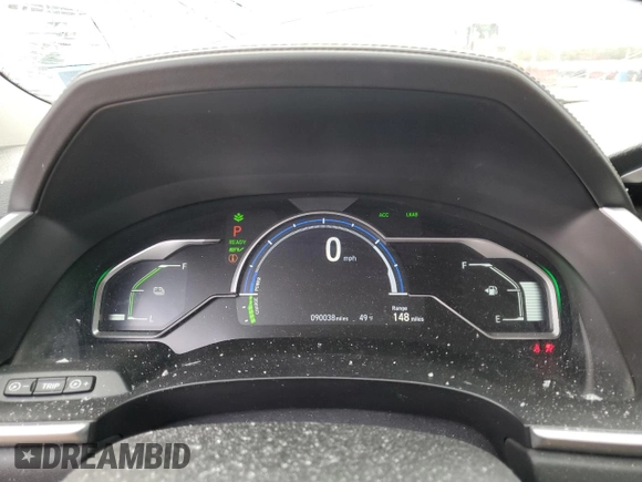 2018 Honda Clarity with VIN JHMZC5F19JC016997, listed as a Copart auction lot 46618465 with 90,038 mi miles and Salvage Title. Bid and sale history available at DreamBid. Image 9.
