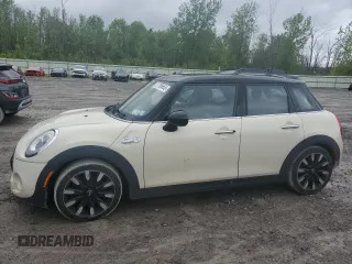 2015 MINI Hardtop 4 Door S with VIN WMWXU3C54F2B62612, listed as a Copart auction lot 57756665 with 107,787 mi miles and Salvage title. Bid and sale history available at DreamBid. Image 1.