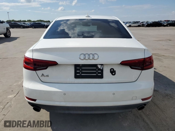 2017 Audi A4 Premium with VIN WAUGNAF44HN005777, listed as a Copart auction lot 63493814 with 0 mi miles and Clean Title. Bid and sale history available at carsss.com. Image 6.