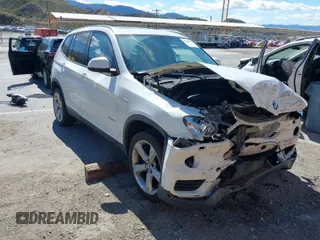 2017 BMW X3 sDrive28i with VIN 5UXWZ7C55H0V85121, listed as a IAAI auction lot 41663997 with 151,178 mi miles. Bid and sale history available at carsss.com. Image 1.
