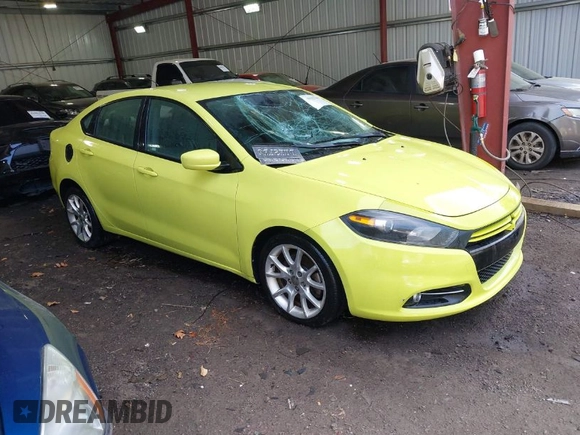 2013 Dodge Dart SXT with VIN 1C3CDFBH9DD153048, listed as a IAAI auction lot 41912349 with 134,666 mi miles. Bid and sale history available at carsss.com. Image 1.