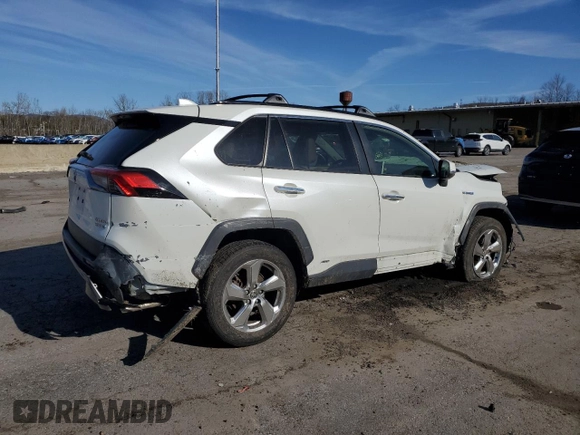 2020 Toyota RAV4 Hybrid Limited with VIN JTMD6RFV5LD006851, listed as a Copart auction lot 53715355 with 62,523 mi miles and Salvage Title. Bid and sale history available at carsss.com. Image 3.