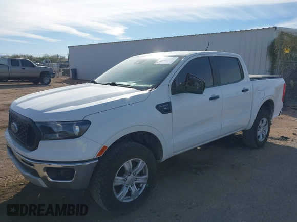 2021 Ford Ranger XL with VIN 1FTER4EH4MLE05025, listed as a IAAI auction lot 41586138 with 57,017 mi miles. Bid and sale history available at carsss.com. Image 2.