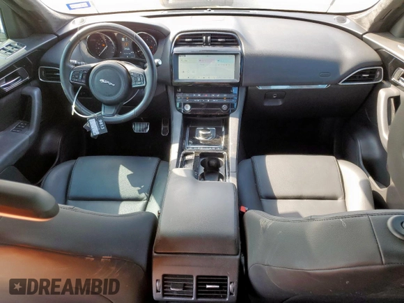 2019 Jaguar F-Pace 25t Premium with VIN SADCJ2FX3KA397408, listed as a Copart auction lot 59347685 with 19,340 mi miles and Salvage title. Bid and sale history available at DreamBid. Image 8.