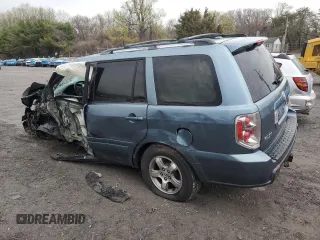 2006 Honda Pilot EX-L with VIN 2HKYF18666H515628, listed as a Copart auction lot 52613865 with Not Provided miles and Salvage Title. Bid and sale history available at DreamBid. Image 2.