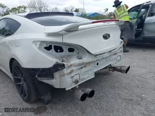 2013 Hyundai Genesis Coupe 3.8 R-Spec with VIN KMHHU6KJ2DU108081, listed as a IAAI auction lot 41650433 with 80,964 mi miles. Bid and sale history available at carsss.com. Image 6.