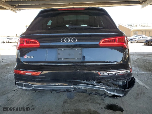 2018 Audi SQ5 Premium Plus with VIN WA1A4AFY6J2173825, listed as a Copart auction lot 51458755 with 77,838 mi miles and Salvage Title. Bid and sale history available at carsss.com. Image 6.