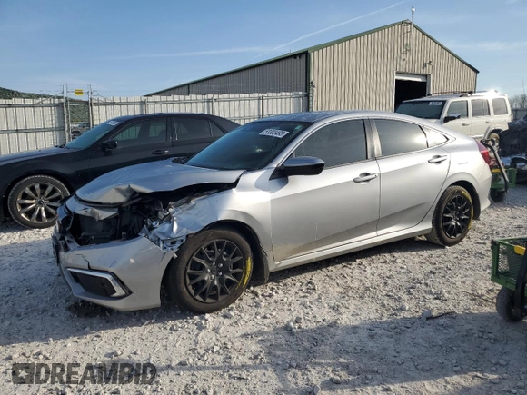 2021 Honda Civic LX z VIN 2HGFC2F62MH511317, wystawiony jako Copart lot #53383495 z przebiegiem 30 375 mil mil oraz Szkoda całkowita • Salvage title. Historia ofert i sprzedaży dostępna na DreamBid. Obrazek 1.