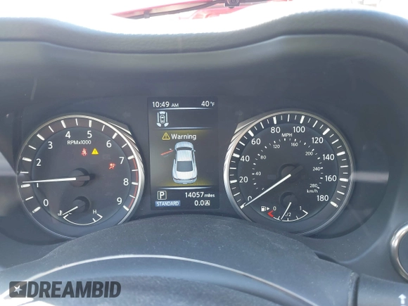 2021 Infiniti Q60 Red Sport 400 with VIN JN1FV7LL8MM560392, listed as a IAAI auction lot 41548964 with 14,057 mi miles and . Bid and sale history available at DreamBid. Image 7.