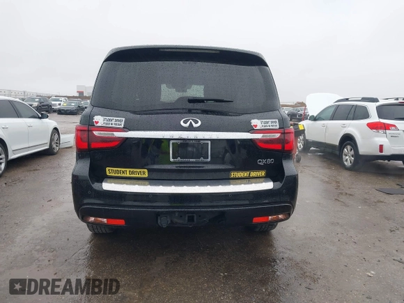 2021 Infiniti QX80 PREMIUM SELECT with VIN JN8AZ2AF3M9719743, listed as a IAAI auction lot 41534424 with 103,665 mi miles. Bid and sale history available at carsss.com. Image 16.