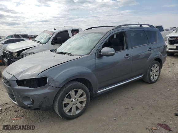 2011 Mitsubishi Outlander SE with VIN JA4AS3AW8BU016892, listed as a Copart auction lot 48128394 with 166,252 mi miles and Salvage Title. Bid and sale history available at carsss.com. Image 1.