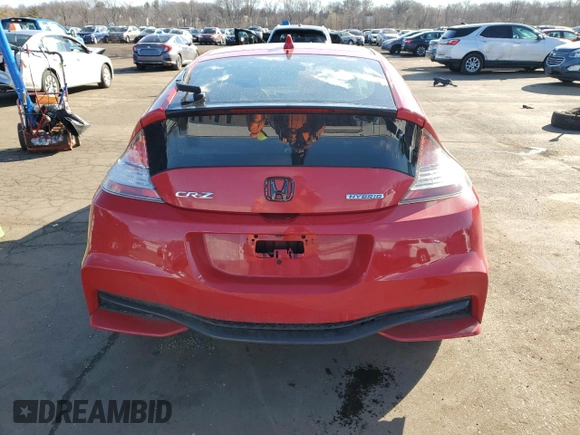 2016 Honda CR-Z LX with VIN JHMZF1D47GS000356, listed as a Copart auction lot 47893115 with 157,432 mi miles and Salvage Title. Bid and sale history available at carsss.com. Image 6.