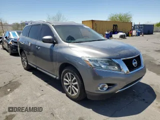 2015 Nissan Pathfinder SV z VIN 5N1AR2MN0FC672297, wystawiony jako Copart lot #57278785 z przebiegiem 85 083 mil mil oraz Szkoda całkowita • Salvage title. Historia ofert i sprzedaży dostępna na DreamBid. Obrazek 4.