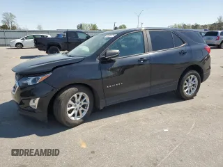 2020 Chevrolet Equinox LS z VIN 2GNAXFEV9L6164048, wystawiony jako Copart lot #50608755 z przebiegiem 71 337 mil mil oraz Szkoda całkowita • Salvage title. Historia ofert i sprzedaży dostępna na DreamBid. Obrazek 1.