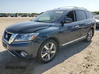 2015 Nissan Pathfinder S with VIN 5N1AR2MNXFC614018, listed as a Copart auction lot 52442435 with 109,943 mi miles and Salvage title. Bid and sale history available at DreamBid. Image 1.
