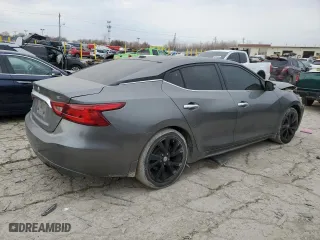 2017 Nissan Maxima SV with VIN 1N4AA6AP7HC365016, listed as a Copart auction lot 46933325 with 100,003 mi miles and Salvage Title. Bid and sale history available at carsss.com. Image 3.