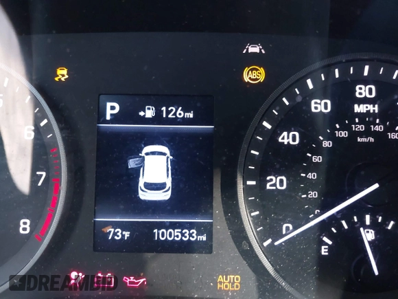 2019 Hyundai Tucson SE with VIN KM8J2CA48KU951829, listed as a IAAI auction lot 41261166 with 100,533 mi miles. Bid and sale history available at carsss.com. Image 15.